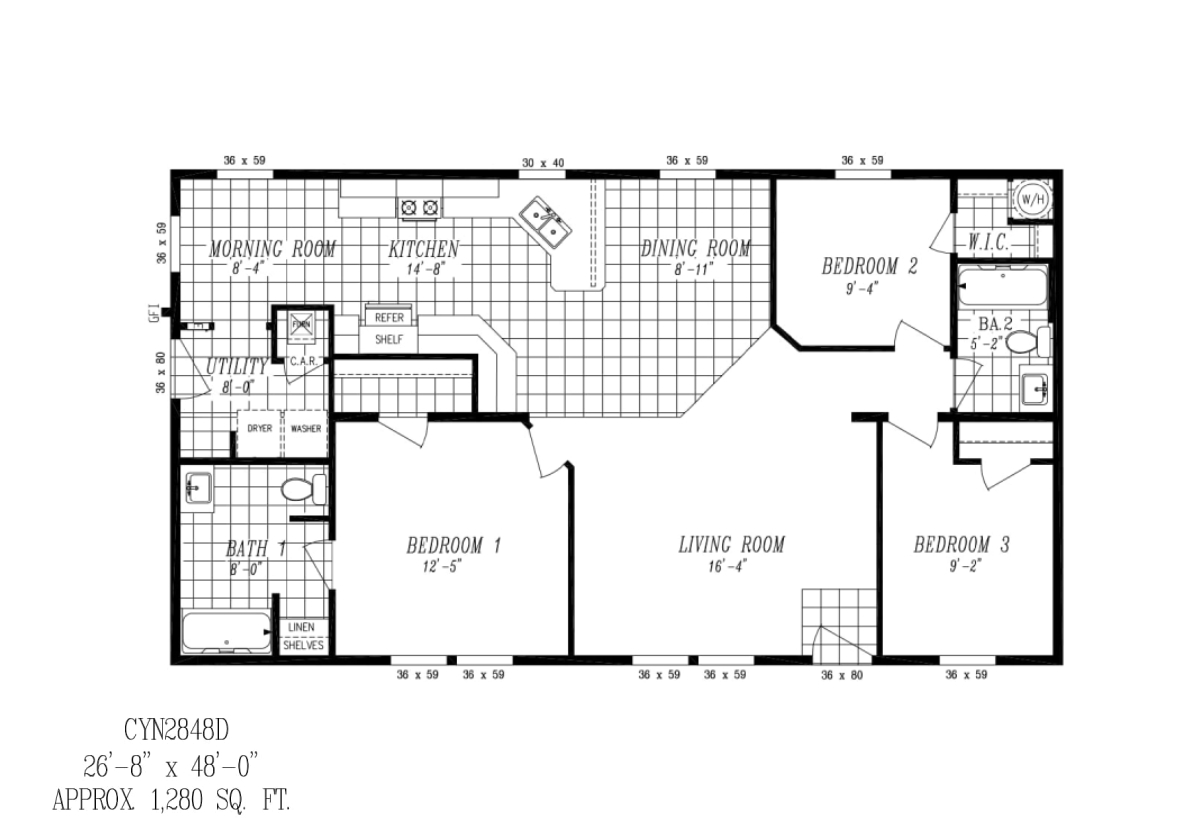 The Canyon View CYN2848D by Marlette Homes